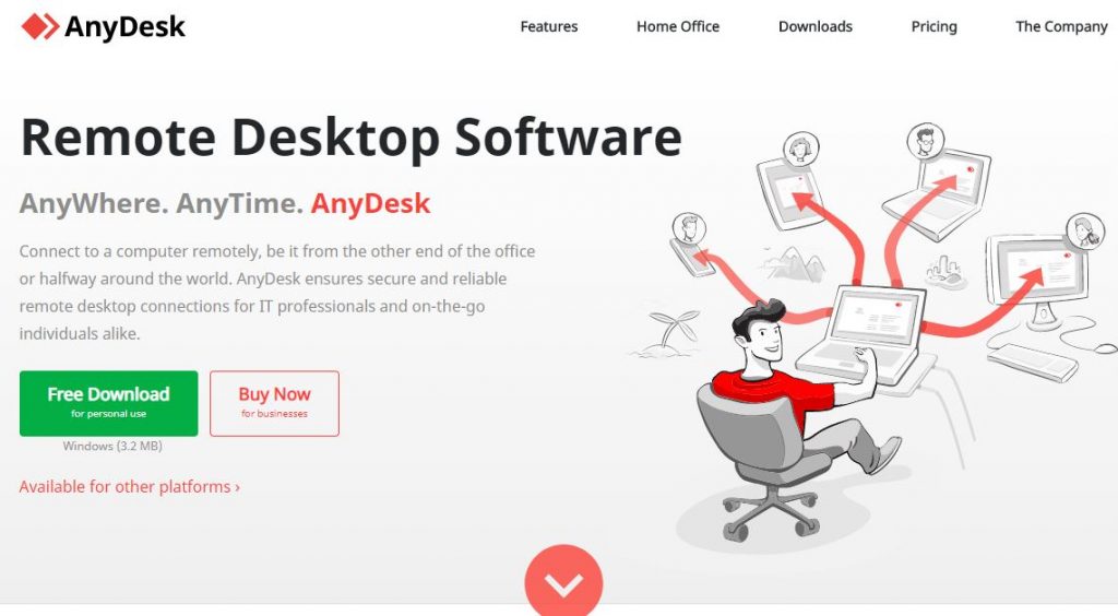connect to another computer remotely using AnyDesk