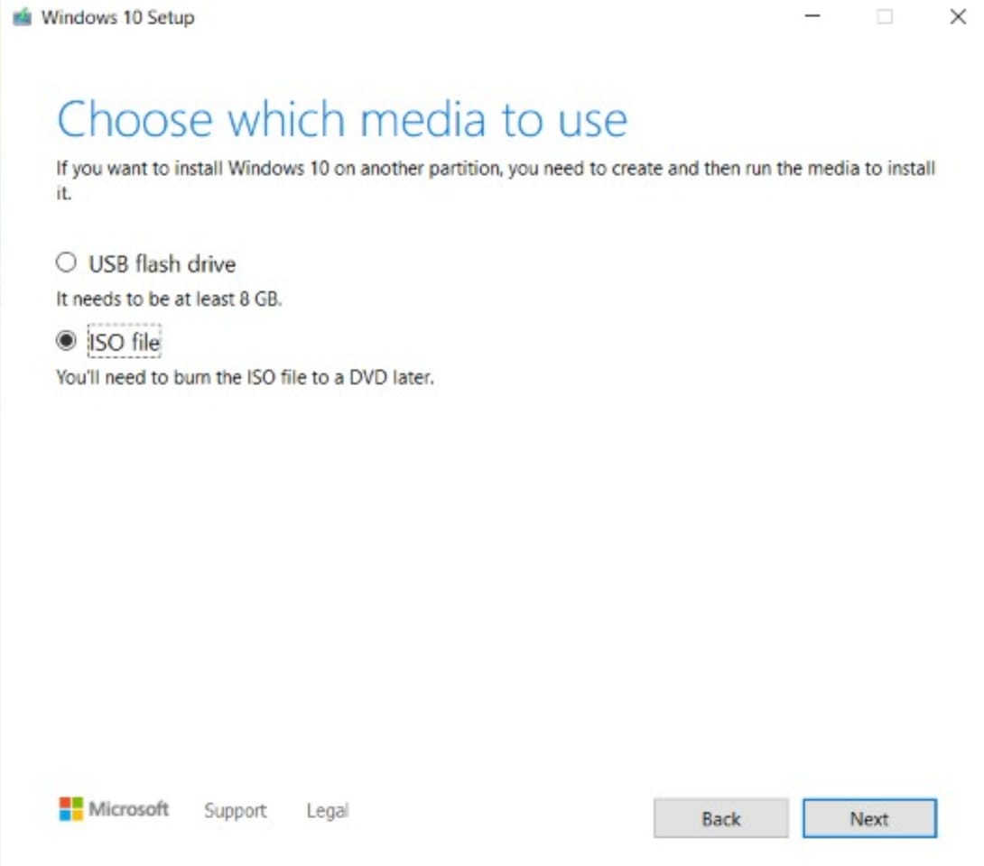 Windows 10 setup 3 using USB installation