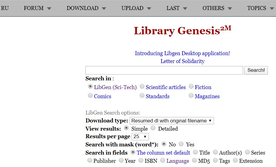 Library genesis public domain torrents to download books free