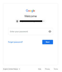 forgot password in gmail