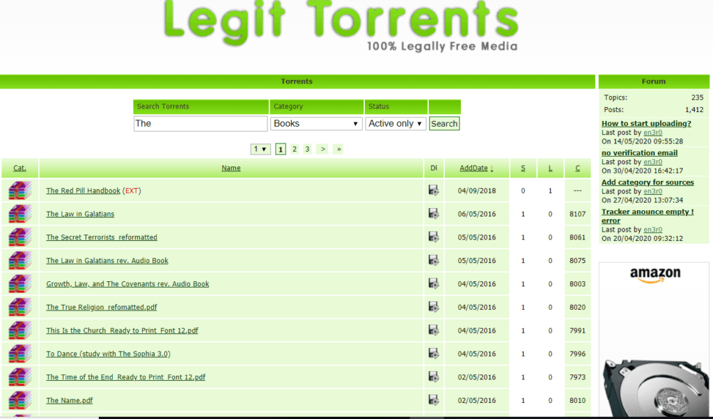 Legit torrents to download public domain books, linux, music, movies, software and games
