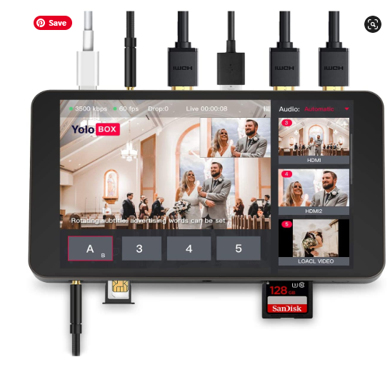YoloBox Portable Multi-Camera Live Streaming 