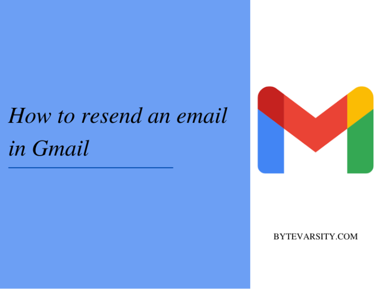 How To Resend An Email In Gmail | Step By Step Guide - 2021