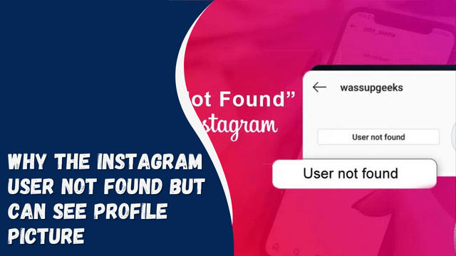 Why The Instagram User Not Found But Can See Profile Picture