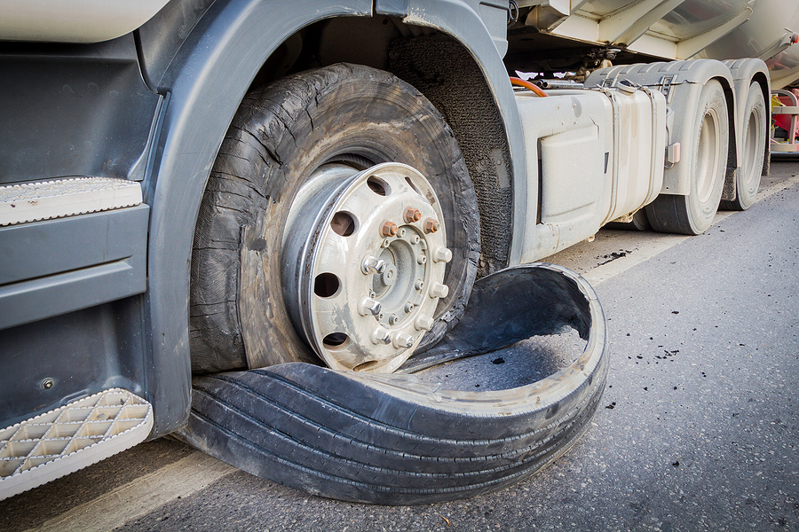 What to Do When a Truck Tire Blowout Causes an Accident